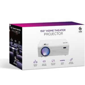 Core Innovations 150” Home Theater Projector - White